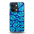 acid smiles blueberry edition back phone cover | glass case for oneplus nord 3