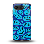 acid smiles blueberry edition back phone cover | glass case for oneplus nord 4