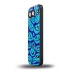 acid smiles blueberry edition back phone cover | glass case for oneplus nord 4
