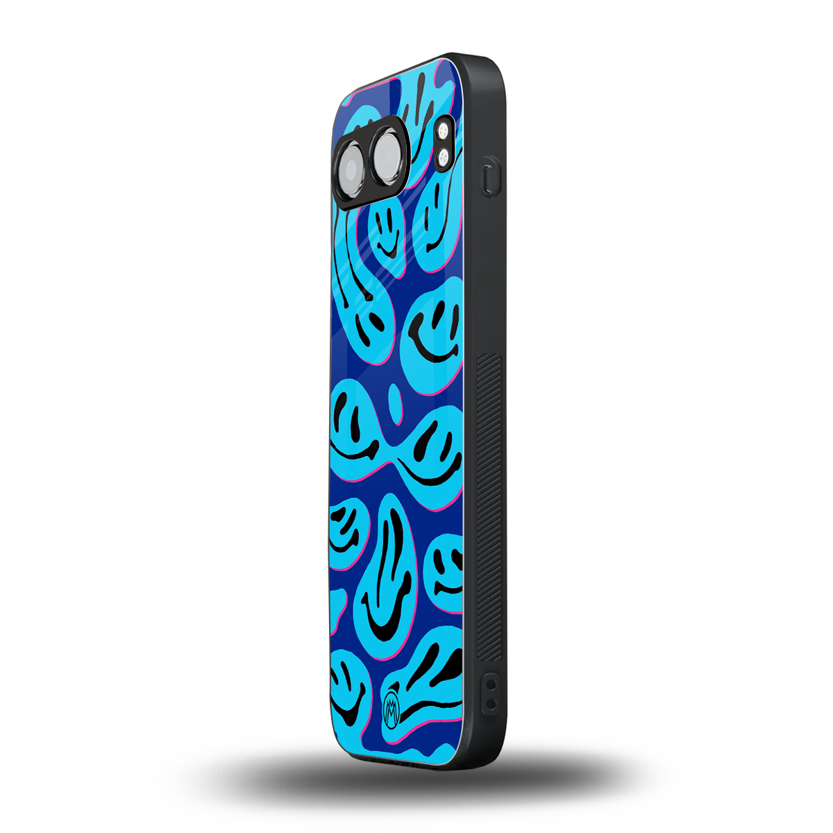 acid smiles blueberry edition back phone cover | glass case for oneplus nord 4
