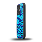 acid smiles blueberry edition back phone cover | glass case for oneplus nord ce 3