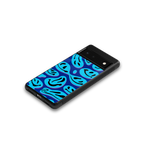 acid smiles blueberry edition back phone cover | glass case for Google Pixel 6A
