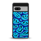 acid smiles blueberry edition back phone cover | glass case for Google Pixel 7