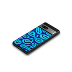 acid smiles blueberry edition back phone cover | glass case for Google Pixel 7