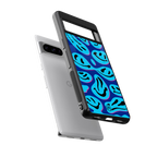 acid smiles blueberry edition back phone cover | glass case for google pixel 8 pro