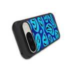 acid smiles blueberry edition back phone cover | glass case for google pixel 9