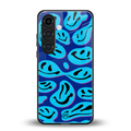 acid smiles blueberry edition back phone cover | glass case for samsung galaxy s24
