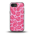 acid smiles bubblegum pink edition back phone cover | glass case for iphone 16e