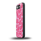 acid smiles bubblegum pink edition back phone cover | glass case for iphone 16e