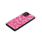 acid smiles bubblegum pink edition back phone cover | glass case for nothing phone 1