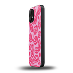 acid smiles bubblegum pink edition back phone cover | glass case for nothing phone 2