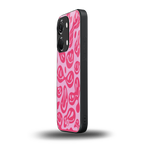 acid smiles bubblegum pink edition back phone cover | glass case for oneplus nord 3