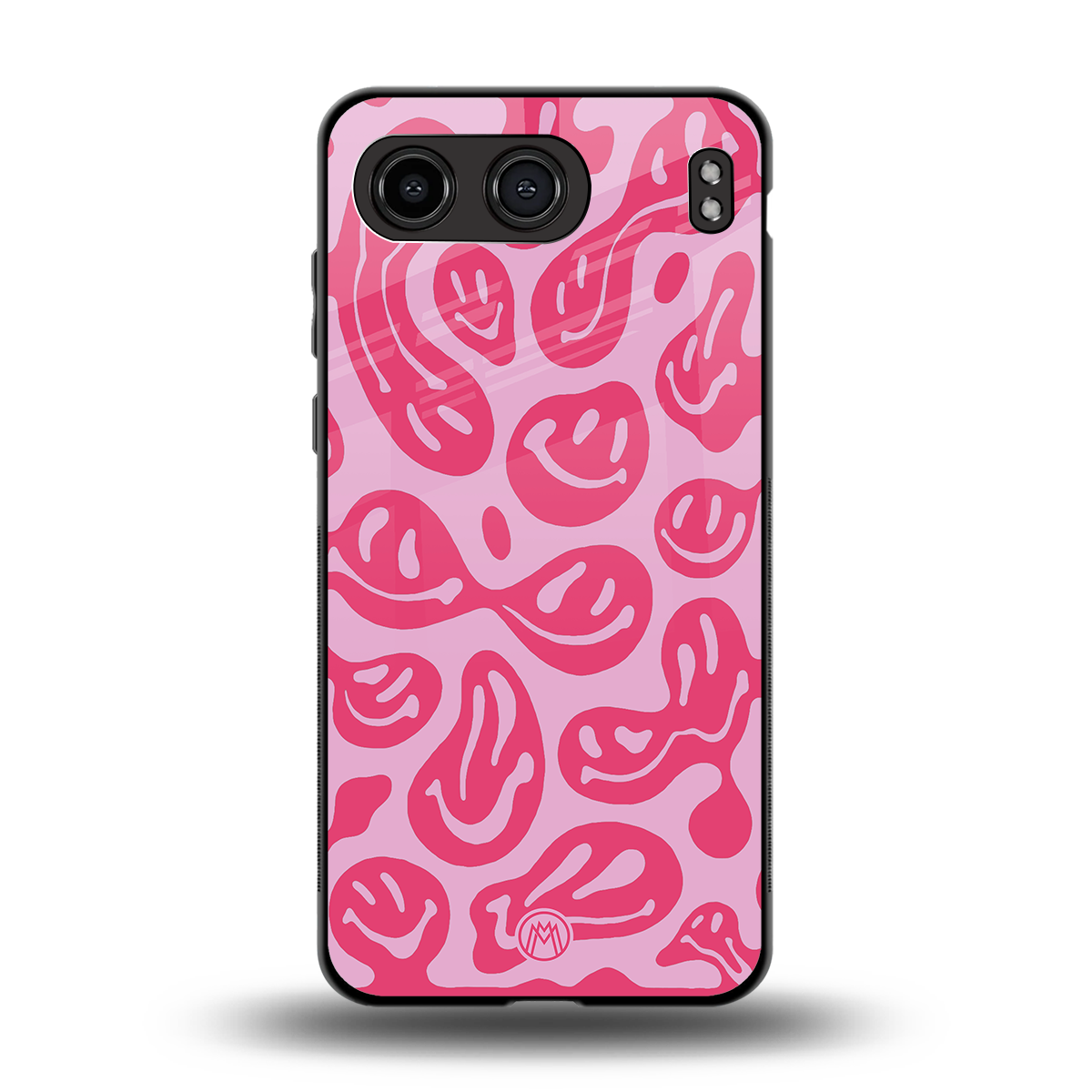acid smiles bubblegum pink edition back phone cover | glass case for oneplus nord 4