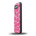 acid smiles bubblegum pink edition back phone cover | glass case for oneplus nord 4