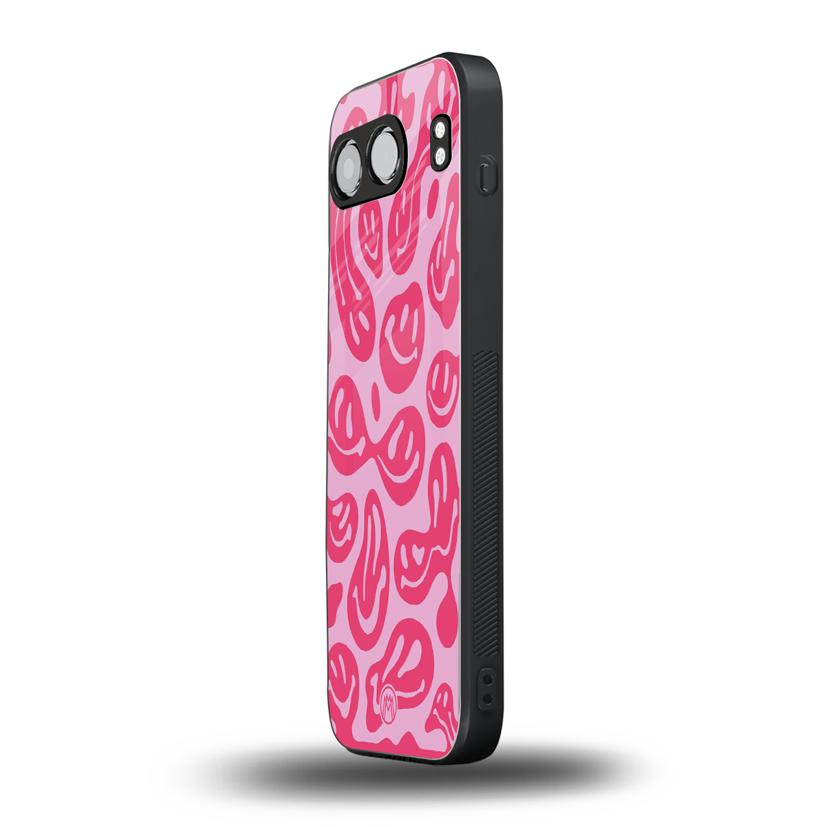 acid smiles bubblegum pink edition back phone cover | glass case for oneplus nord 4