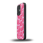 acid smiles bubblegum pink edition back phone cover | glass case for oneplus nord ce 3