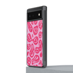acid smiles bubblegum pink edition back phone cover | glass case for google pixel 6