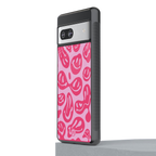 acid smiles bubblegum pink edition back phone cover | glass case for Google Pixel 7