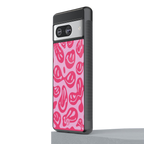 acid smiles bubblegum pink edition back phone cover | glass case for Google Pixel 8
