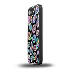 acid smiles chromatic edition back phone cover | glass case for iphone 16e