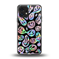 acid smiles chromatic edition back phone cover | glass case for nothing phone 1