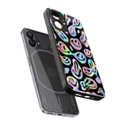 acid smiles chromatic edition back phone cover | glass case for nothing phone 1