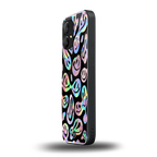 acid smiles chromatic edition back phone cover | glass case for nothing phone 1
