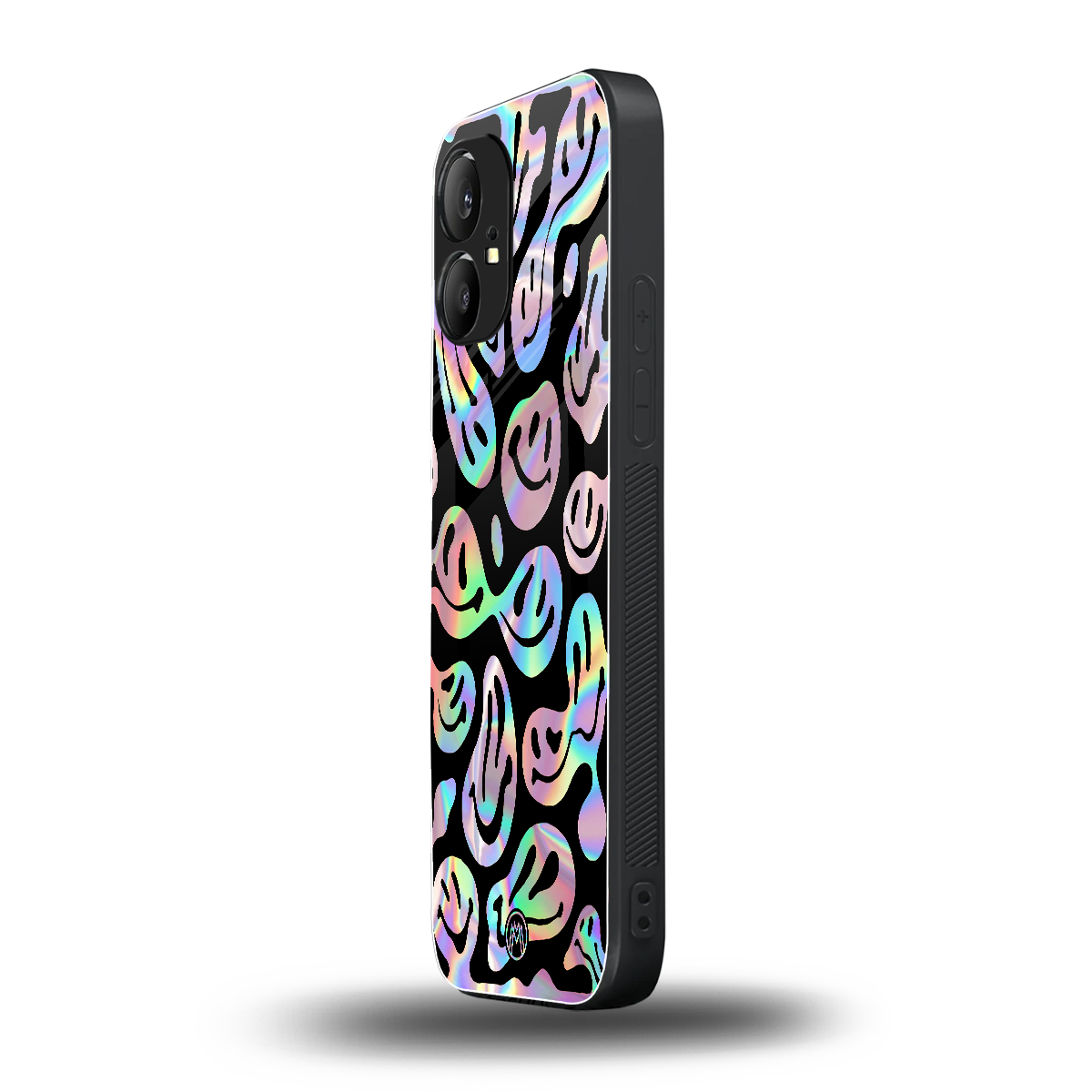 acid smiles chromatic edition back phone cover | glass case for nothing phone 1