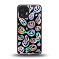 acid smiles chromatic edition back phone cover | glass case for nothing phone 2