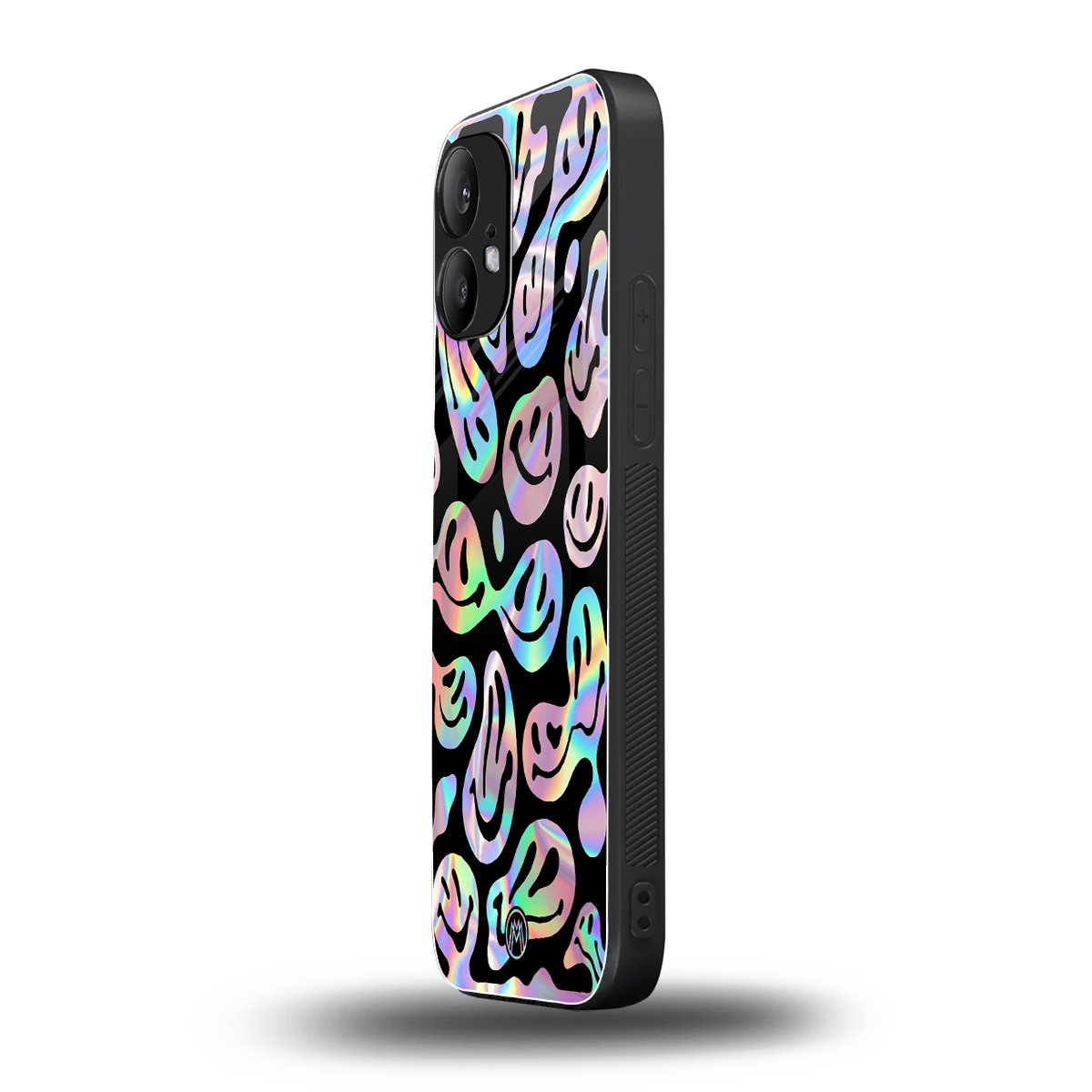 acid smiles chromatic edition back phone cover | glass case for nothing phone 2