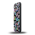 acid smiles chromatic edition back phone cover | glass case for oneplus nord 4