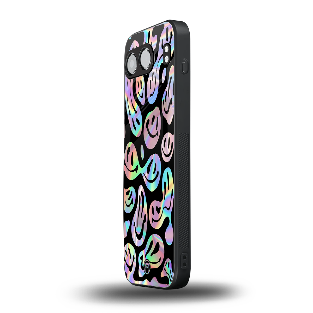 acid smiles chromatic edition back phone cover | glass case for oneplus nord 4