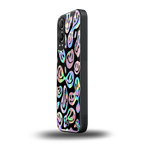 acid smiles chromatic edition back phone cover | glass case for oneplus nord ce 4 lite