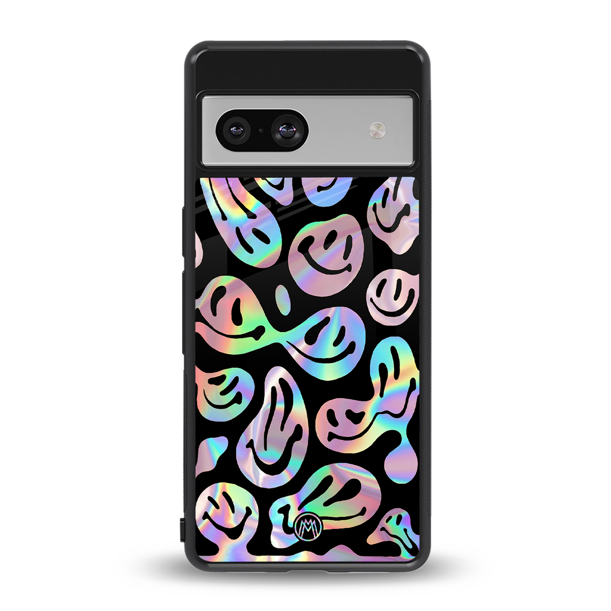 acid smiles chromatic edition back phone cover | glass case for Google Pixel 7