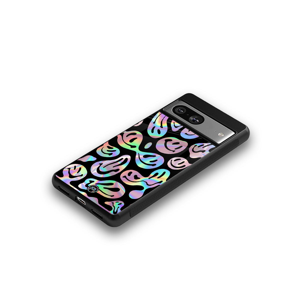 acid smiles chromatic edition back phone cover | glass case for Google Pixel 8