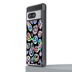 acid smiles chromatic edition back phone cover | glass case for Google Pixel 8