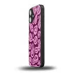 acid smiles grape edition back phone cover | glass case for iphone 16