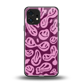 acid smiles grape edition back phone cover | glass case for nothing phone 1