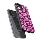 acid smiles grape edition back phone cover | glass case for nothing phone 1
