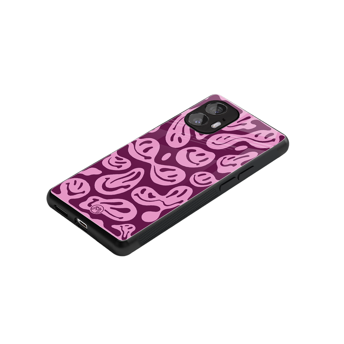 acid smiles grape edition back phone cover | glass case for nothing phone 2