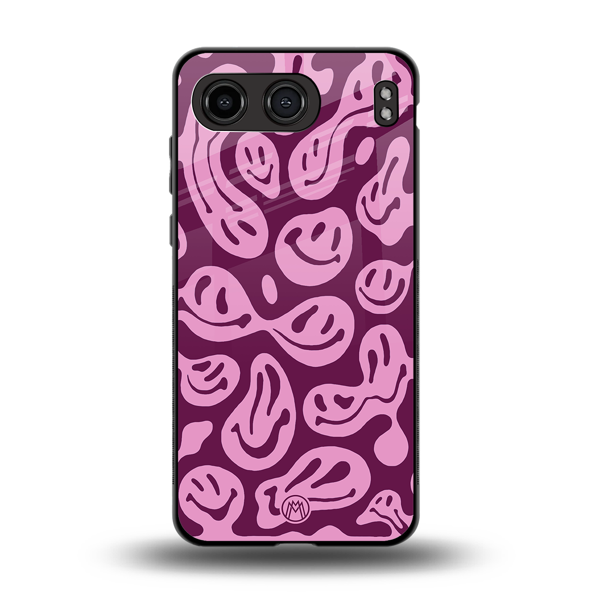 acid smiles grape edition back phone cover | glass case for oneplus nord 4