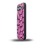 acid smiles grape edition back phone cover | glass case for oneplus nord 4