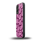 acid smiles grape edition back phone cover | glass case for oneplus nord ce 4 lite