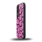 acid smiles grape edition back phone cover | glass case for oneplus nord ce 4