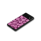acid smiles grape edition back phone cover | glass case for google pixel 6