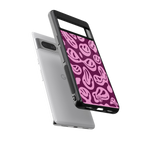 acid smiles grape edition back phone cover | glass case for google pixel 7 pro