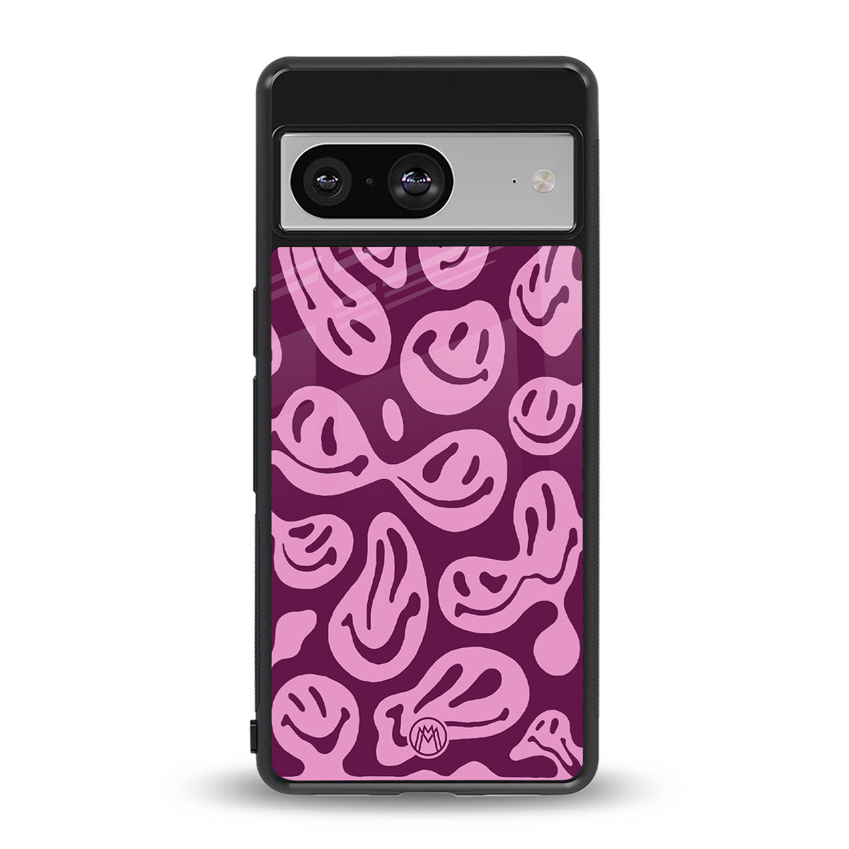 acid smiles grape edition back phone cover | glass case for Google Pixel 8