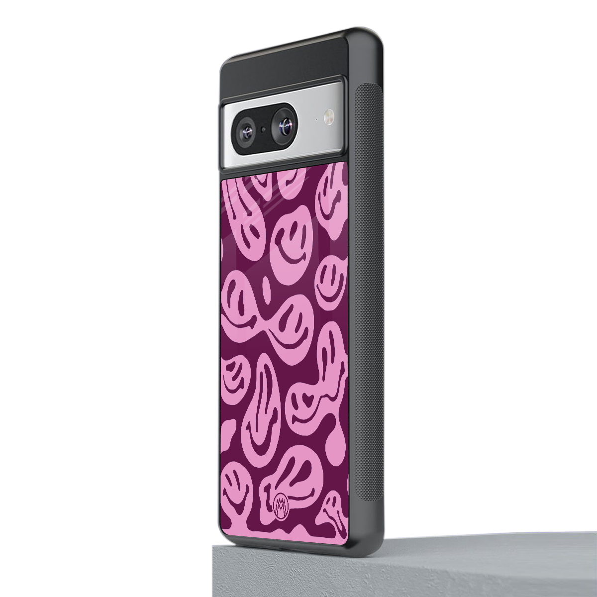 acid smiles grape edition back phone cover | glass case for Google Pixel 8