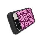 acid smiles grape edition back phone cover | glass case for google pixel 9