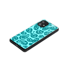 acid smiles turquoise edition back phone cover | glass case for nothing phone 1